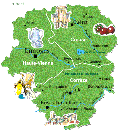 limousin france map