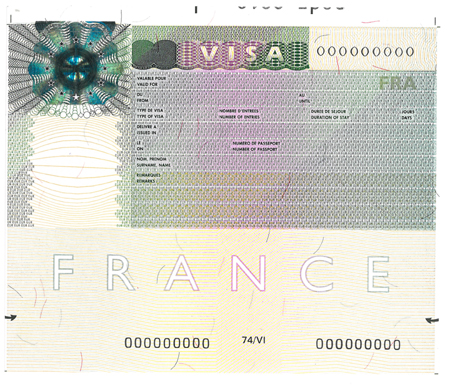 France Visa Photo