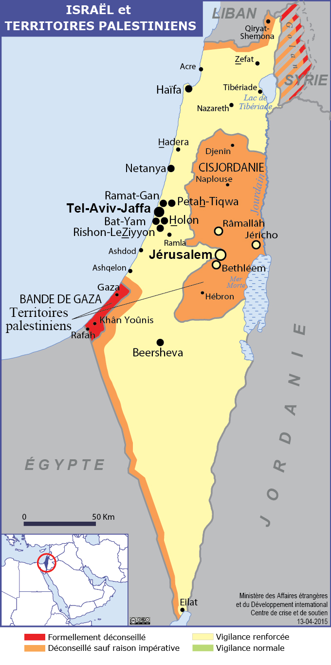 Israël/Territoires palestiniens - Ministère de l'Europe et des Affaires  étrangères