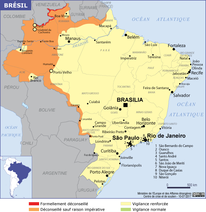 Brésil - Ministère de l'Europe et des Affaires étrangères