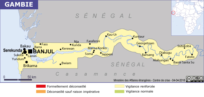 Gambie - Ministère de l'Europe et des Affaires étrangères