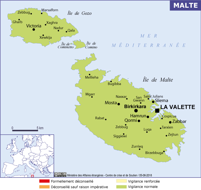 Malte - Ministère de l'Europe et des Affaires étrangères