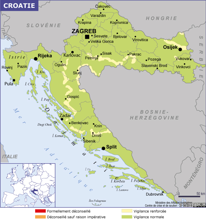 Croatie - Ministère de l'Europe et des Affaires étrangères