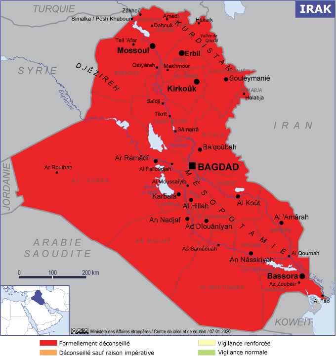 Irak - Ministère de l'Europe et des Affaires étrangères