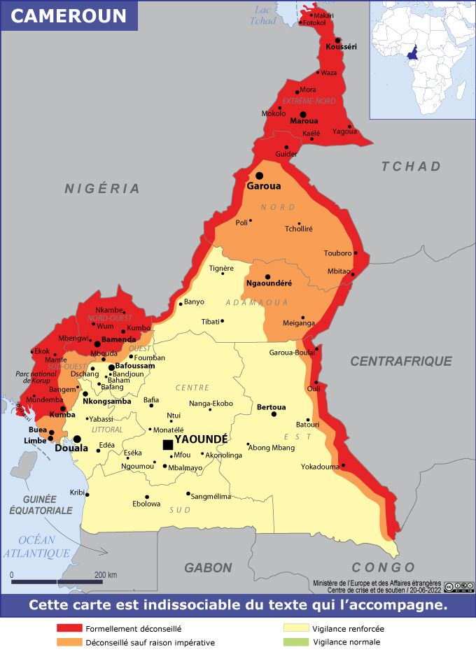 Cameroun - Ministère de l'Europe et des Affaires étrangères