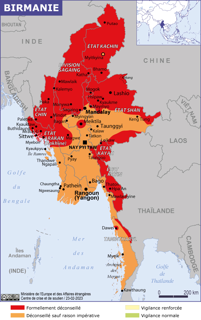 Birmanie - Ministère de l'Europe et des Affaires étrangères