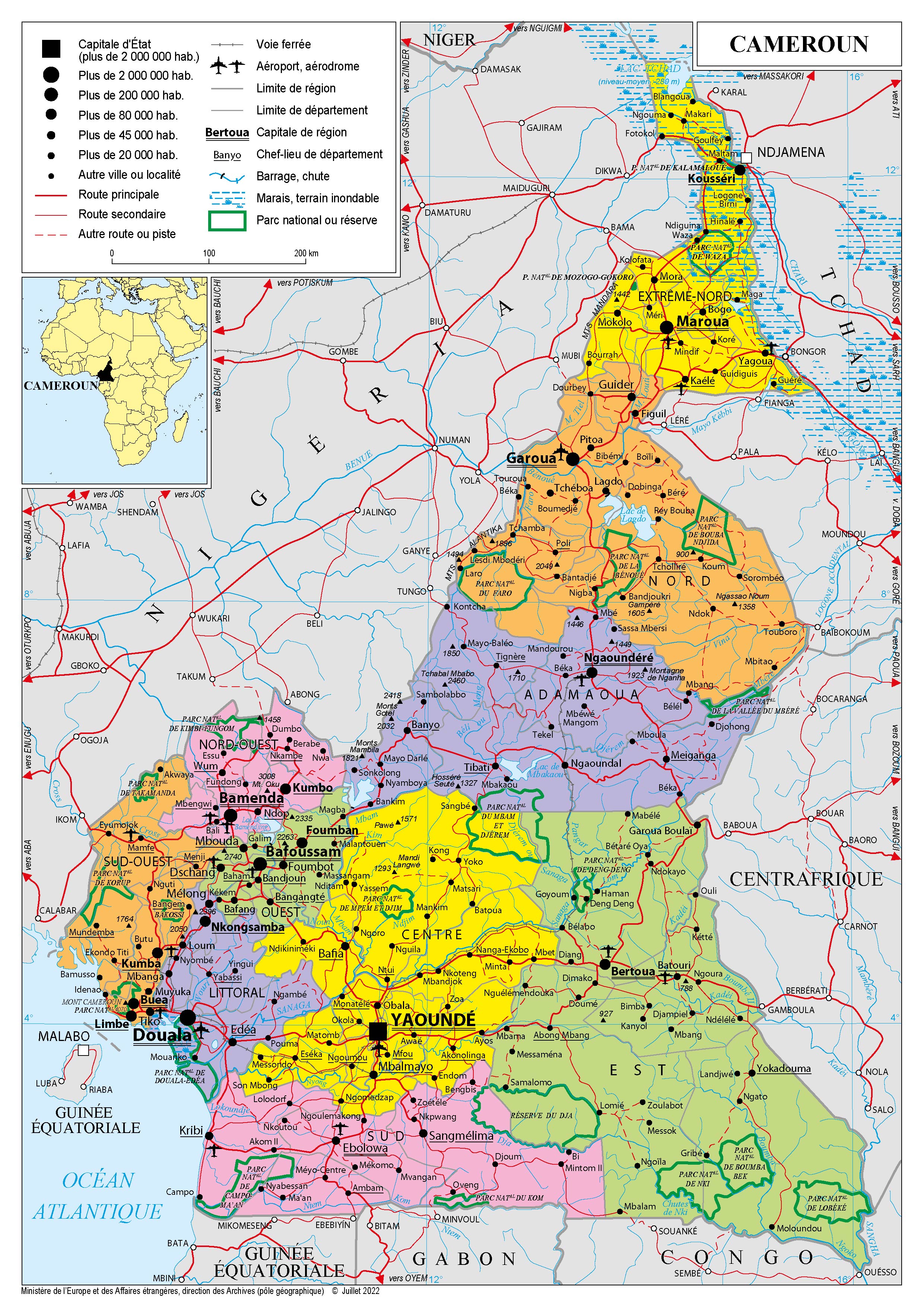 Présentation du Cameroun - Ministère de l'Europe et des Affaires