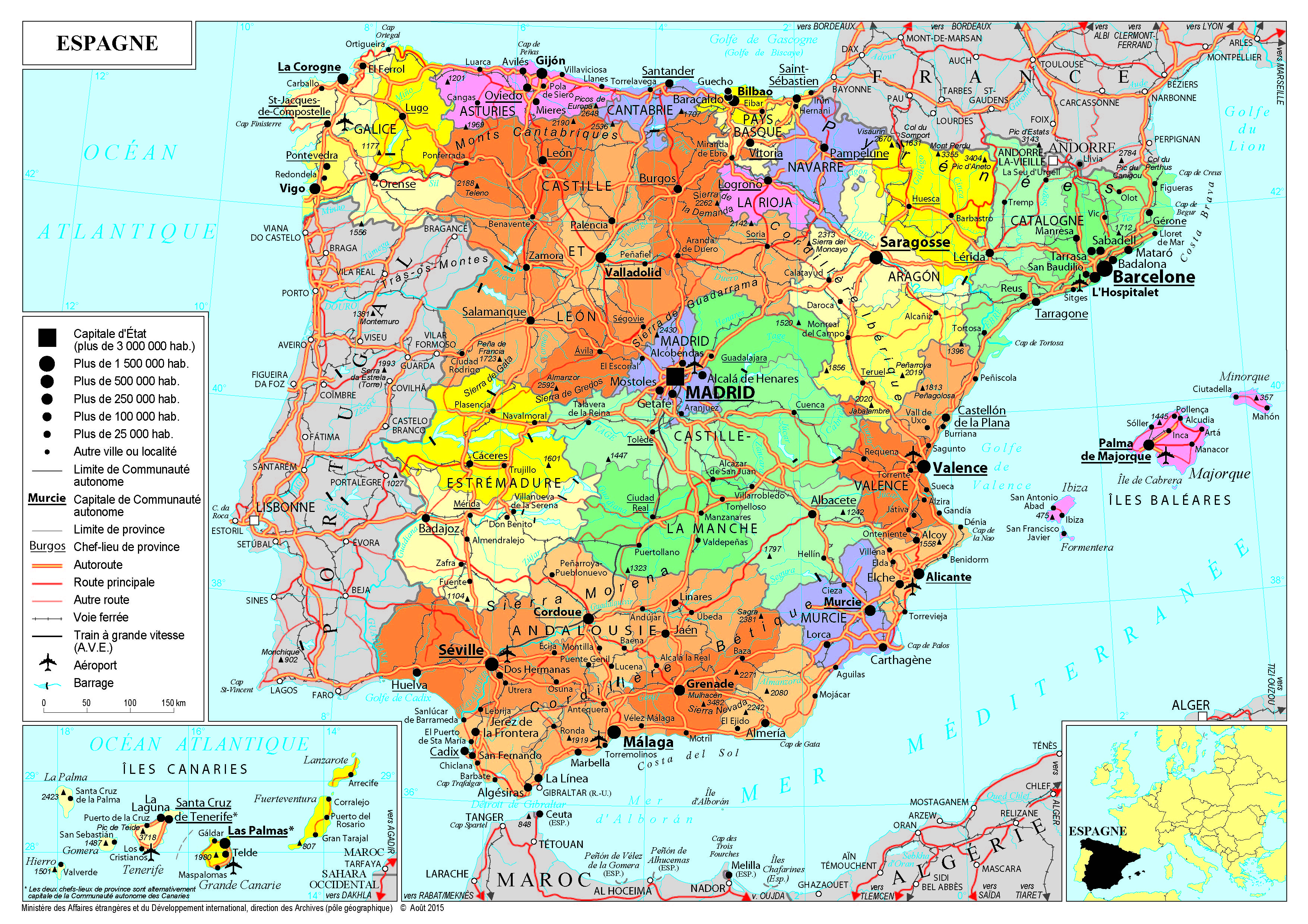 Présentation de l'Espagne - Ministère de l'Europe et des Affaires étrangères
