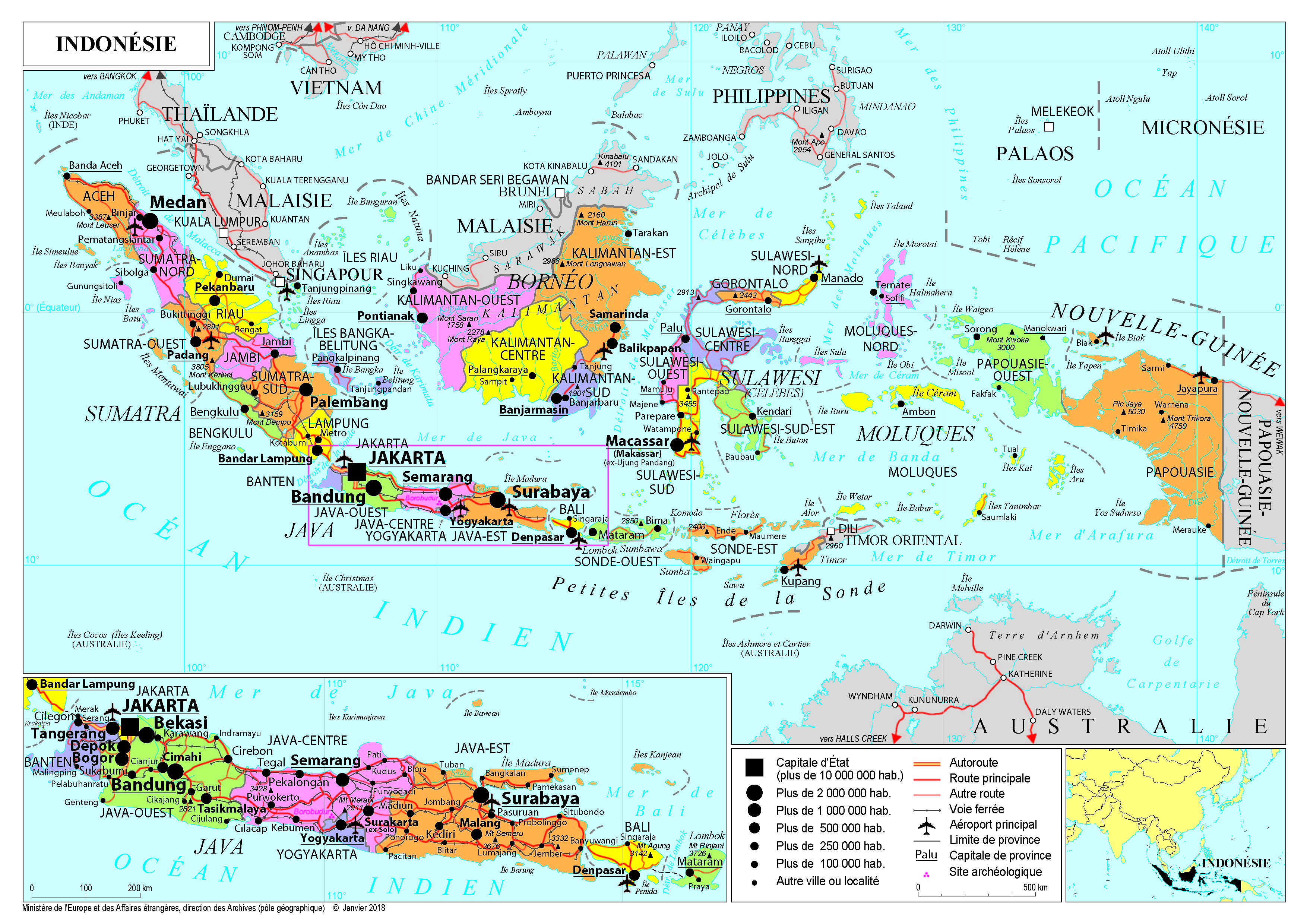 Présentation de l'Indonésie - Ministère de l'Europe et des Affaires  étrangères