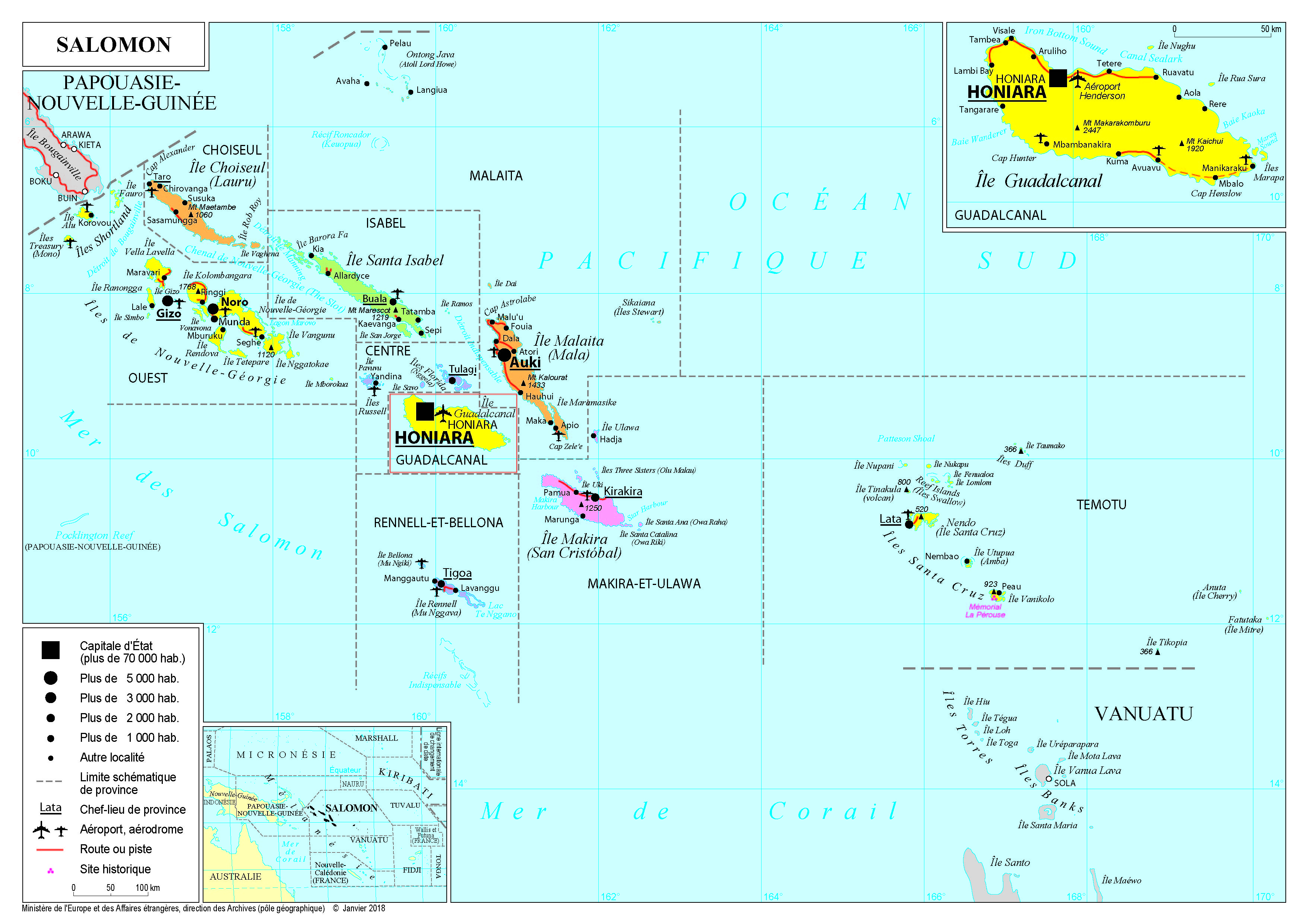 mest Rejse Finde på Présentation des Iles Salomon - Ministère de l'Europe et des Affaires  étrangères