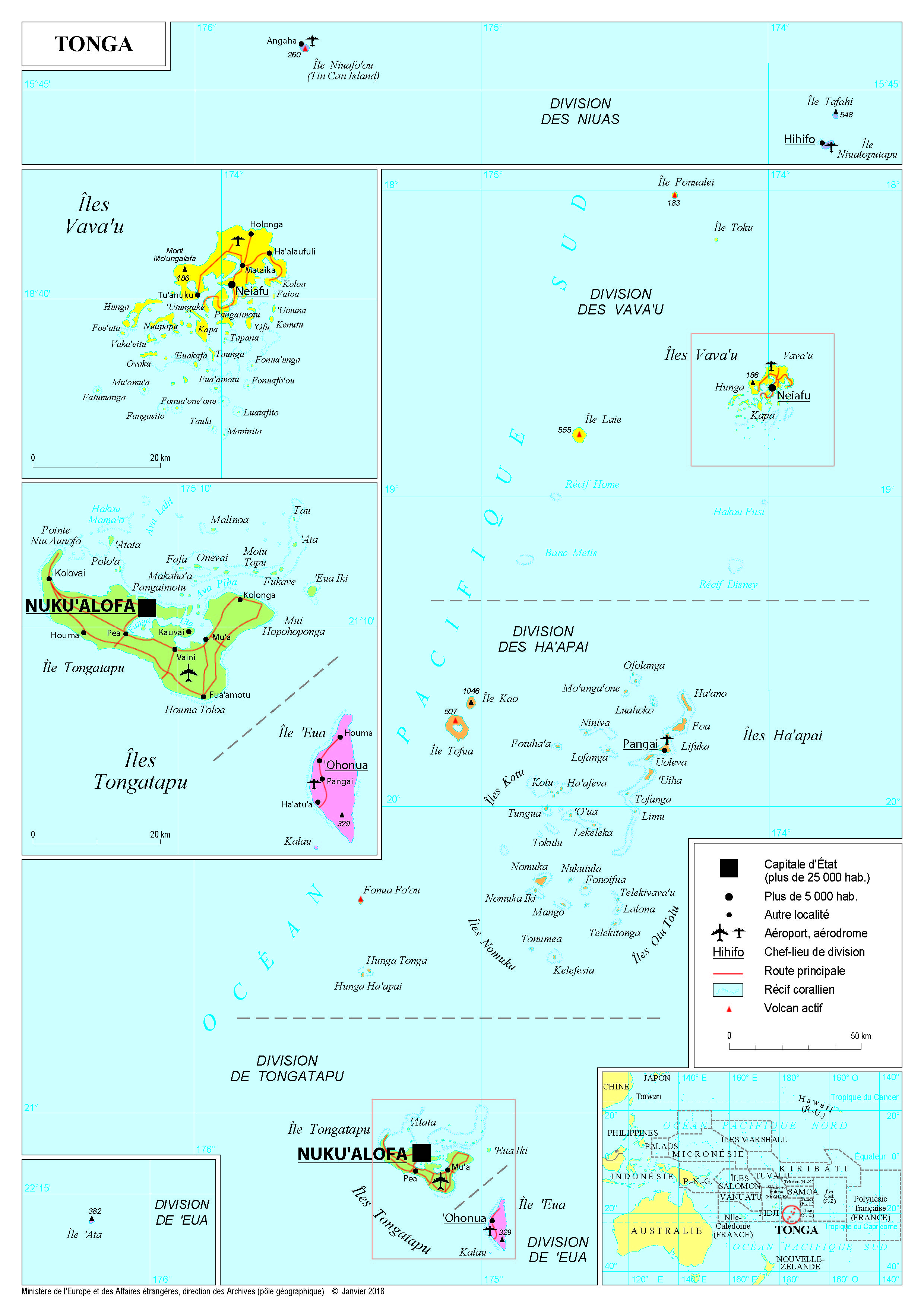 Présentation du Royaume des Tonga - Ministère de l'Europe et des Affaires  étrangères