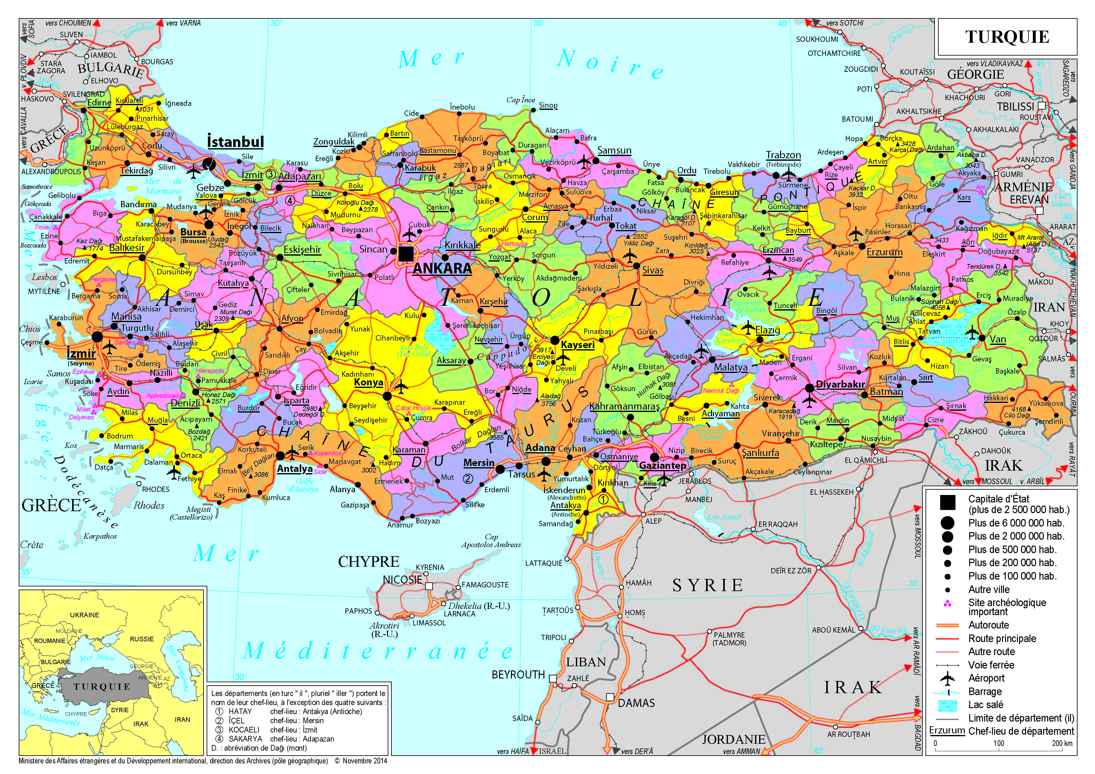 Présentation de la Turquie - Ministère de l'Europe et des Affaires  étrangères