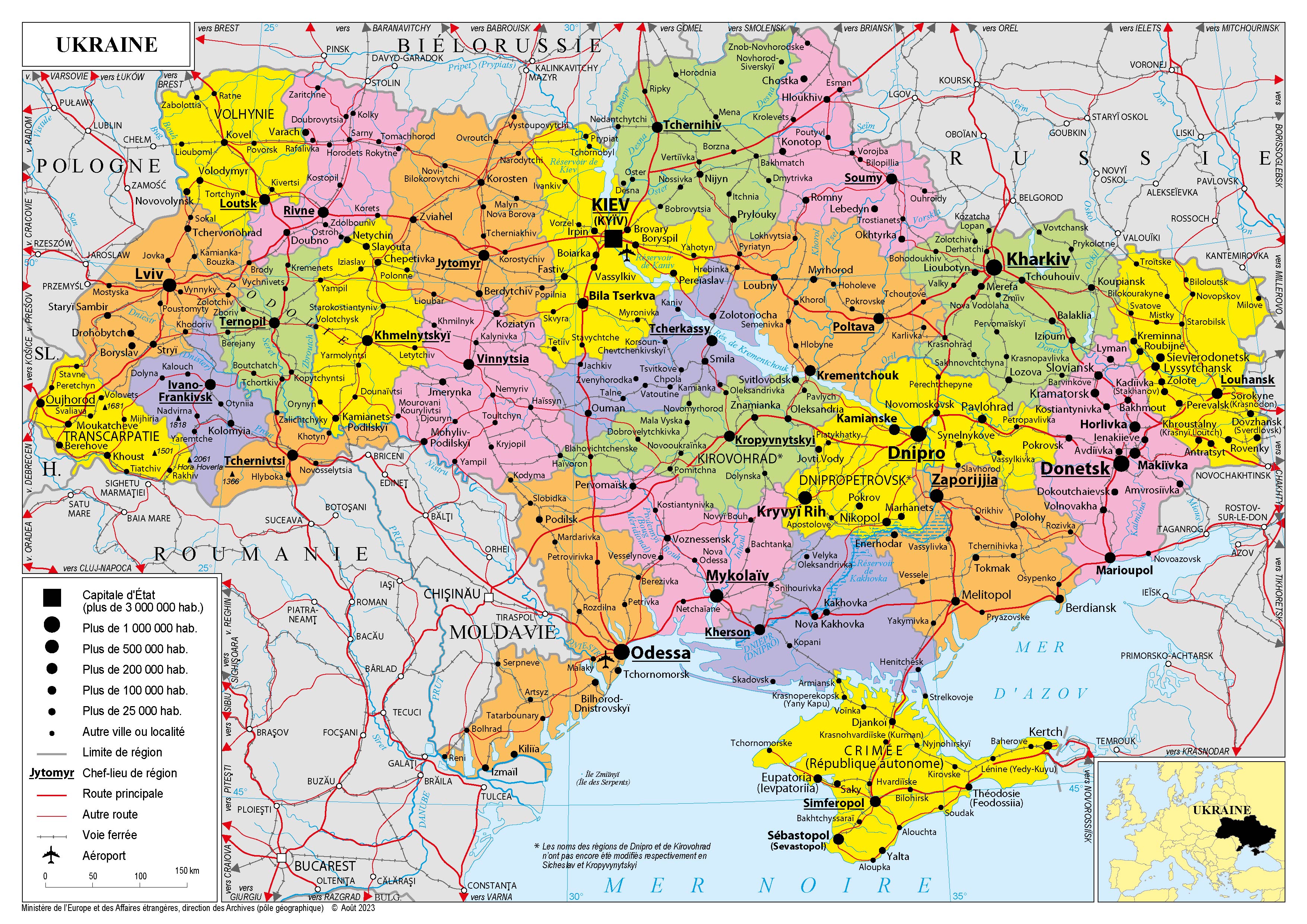 Présentation de l'Ukraine - Ministère de l'Europe et des Affaires étrangères