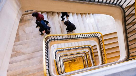 Les escaliers du Quai d'Orsay - Crédit Judith Litvine/MEAE