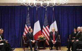 Image Diaporama - Entretien d'Emmanuel Macron avec le président (...)