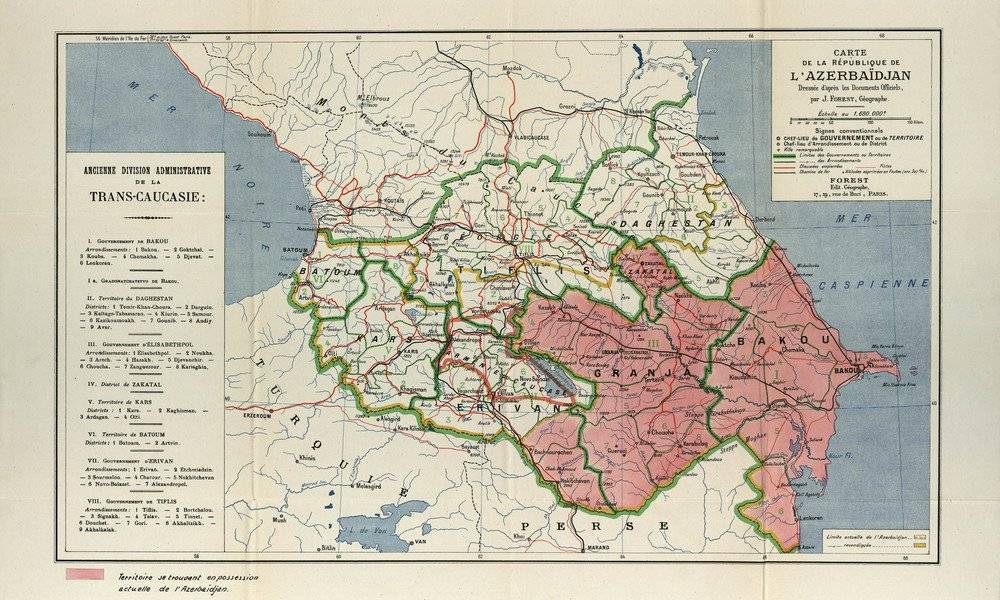 Image Diaporama - Carte de la République de l'Azerbaïdjan, Paris, (...)