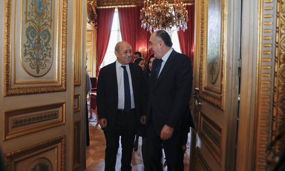 Aserbaidschan – Jean-Yves Le Drian im Gespräch mit seinem Amtskollegen  (Paris, 17.05.19) - Ministerium für Europa und auswärtige Angelegenheiten