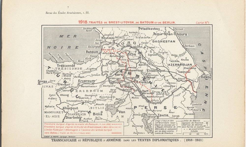 Image Diaporama - Carte de la frontière turque selon les clauses (...)
