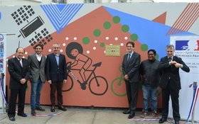Image Diaporama - Ambassade de France à Lima : fresque écologique (...)