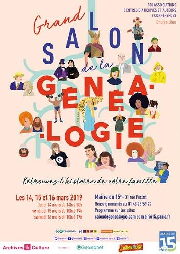 Grand Salon De La Généalogie Paris 14 16 Mars 2019 - 