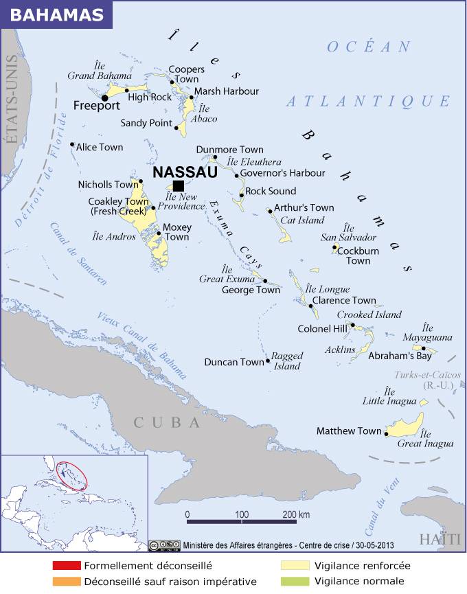 Bahamas - Ministère de l'Europe et des Affaires étrangères
