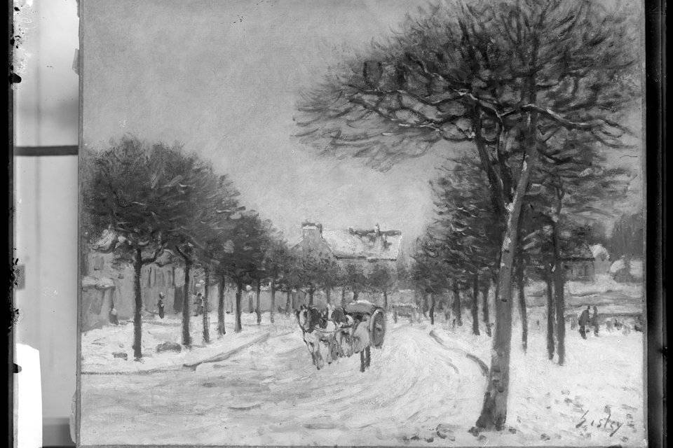Image Diaporama - Sisley : rue dans la neige, collection (...)